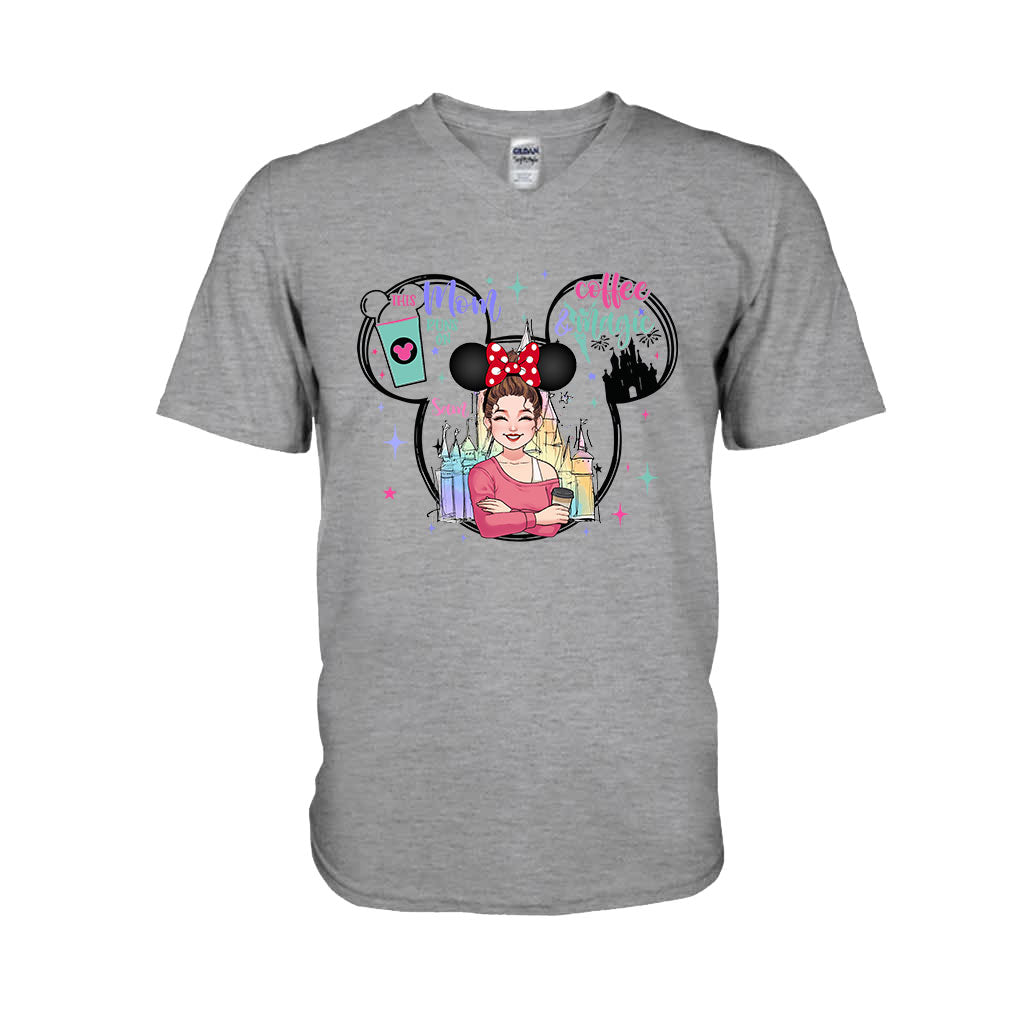 Personalized Coffee Magic Mouse T-shirt for Mom – Custom Name Gift T-shirt & Hoodie GradoCreations