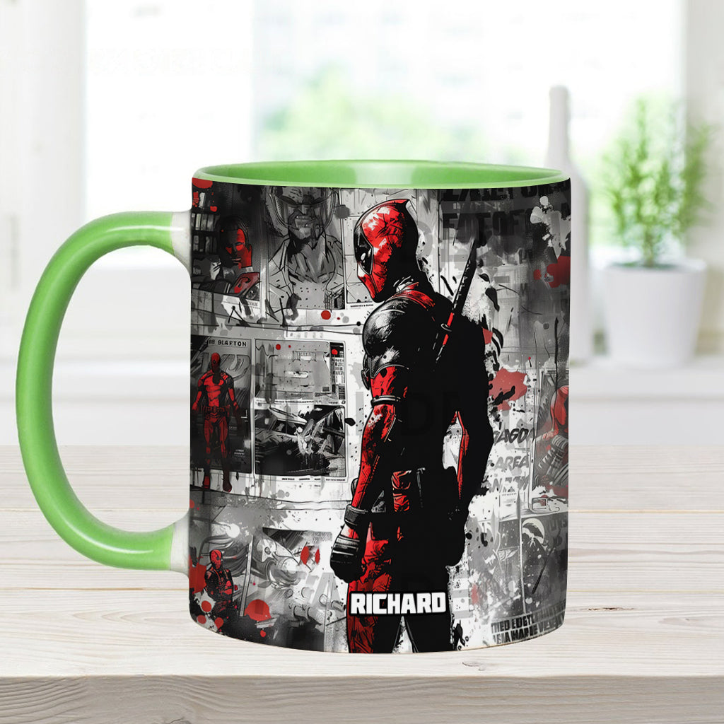 Personalized Psychopath Accent Mug Custom Name Gift Idea Accent Mug GradoCreations