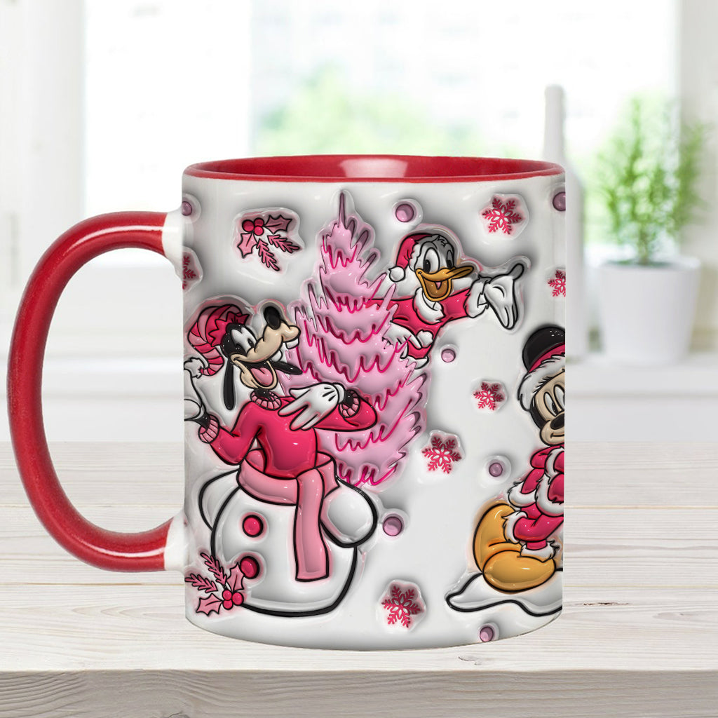 Personalized Christmas Mouse Accent Mug Custom Name Gift Accent Mug GradoCreations