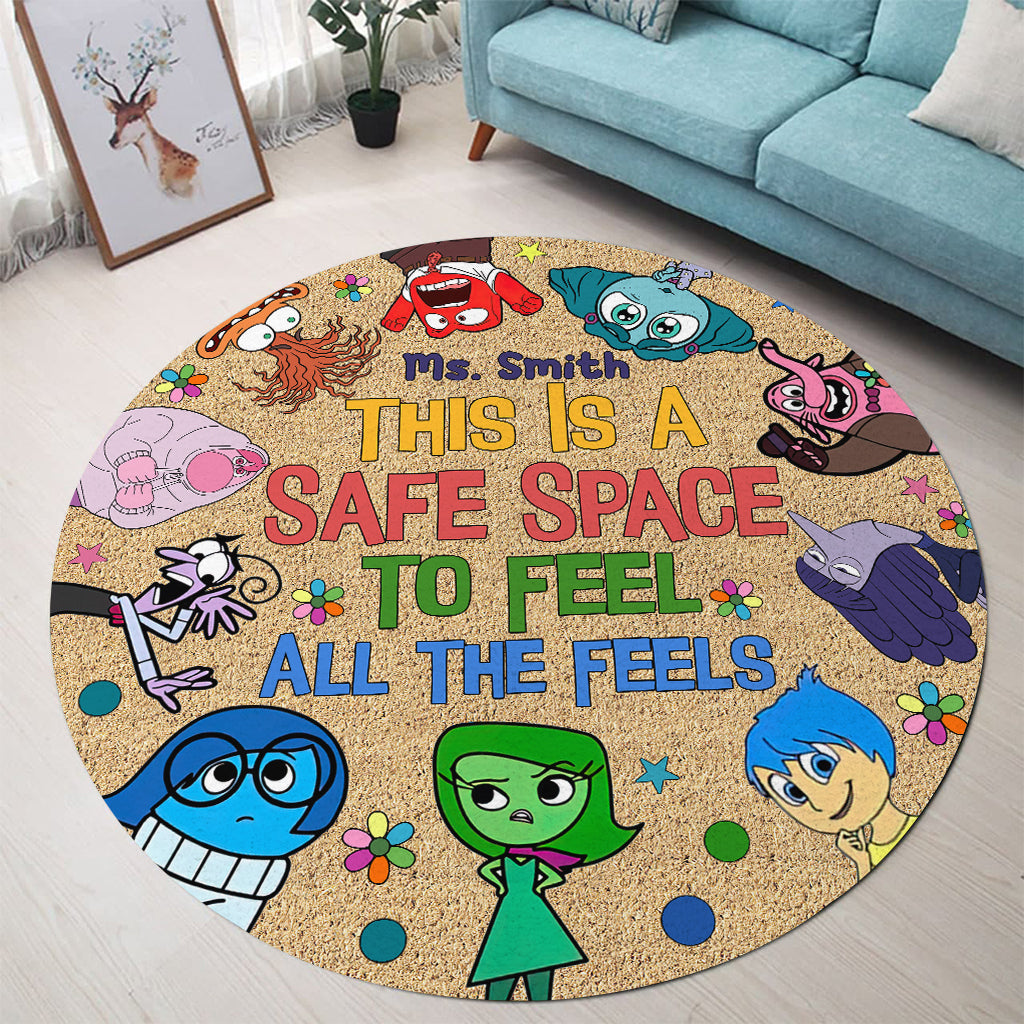 Personalized Autism Awareness Round Rug Gift for Teachers Round Rug GradoCreations