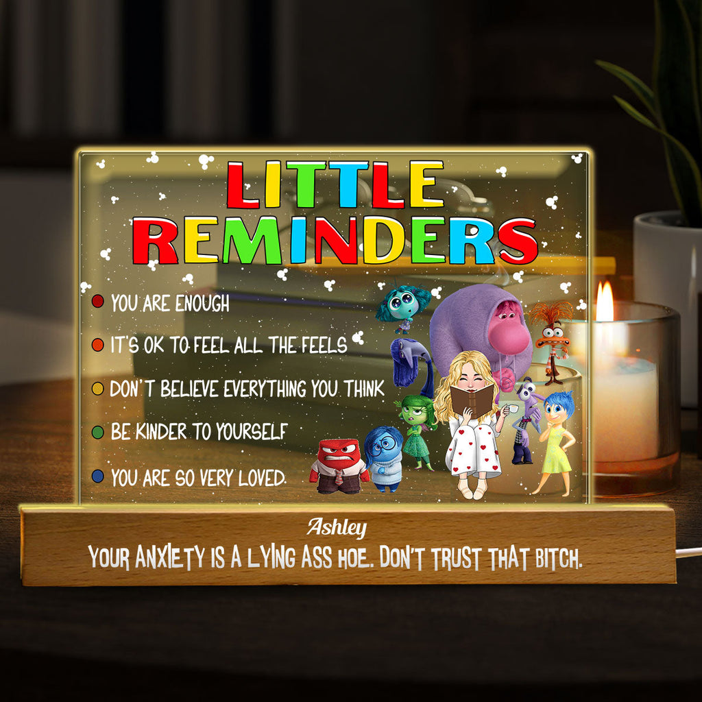 Personalized Acrylic LED Night Light Custom Message Gift Shaped Led Night Light GradoCreations