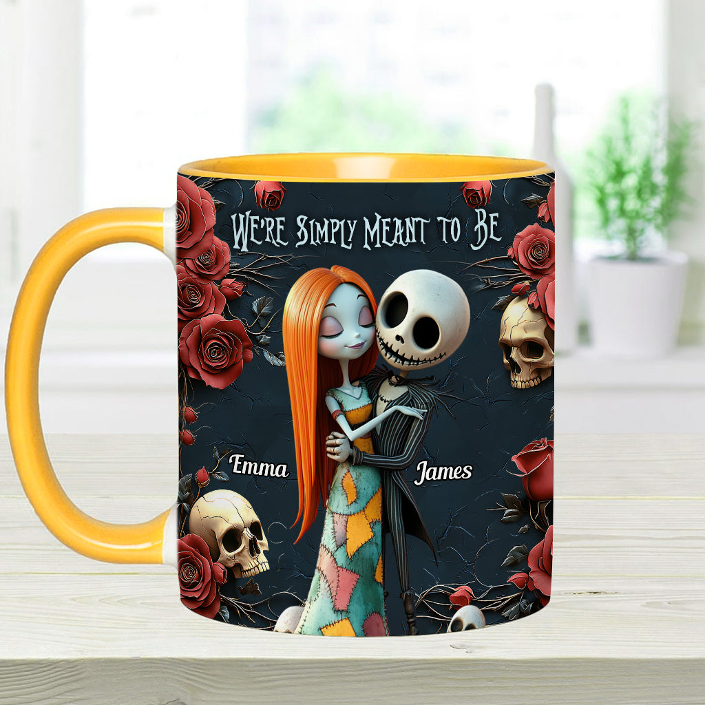 Personalized Nightmare Accent Mug Custom Name Gift for Couple Accent Mug GradoCreations
