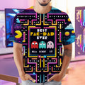 Personalized Pac-Dad T-Shirt Custom Name Gift for Dad All Over Shirt GradoCreations