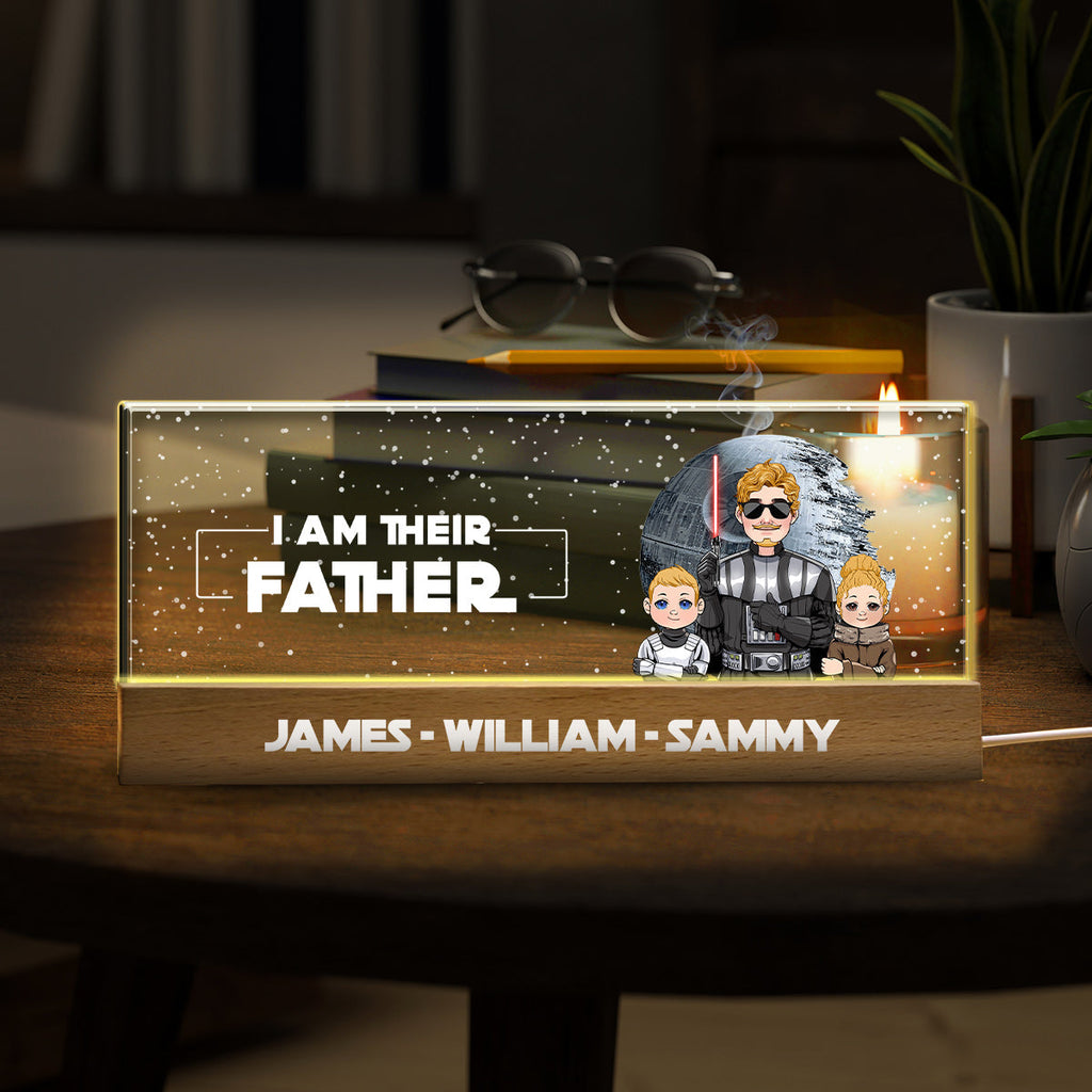 Personalized LED Night Light Custom Name Gift for Dad Custom LED Night Light GradoCreations
