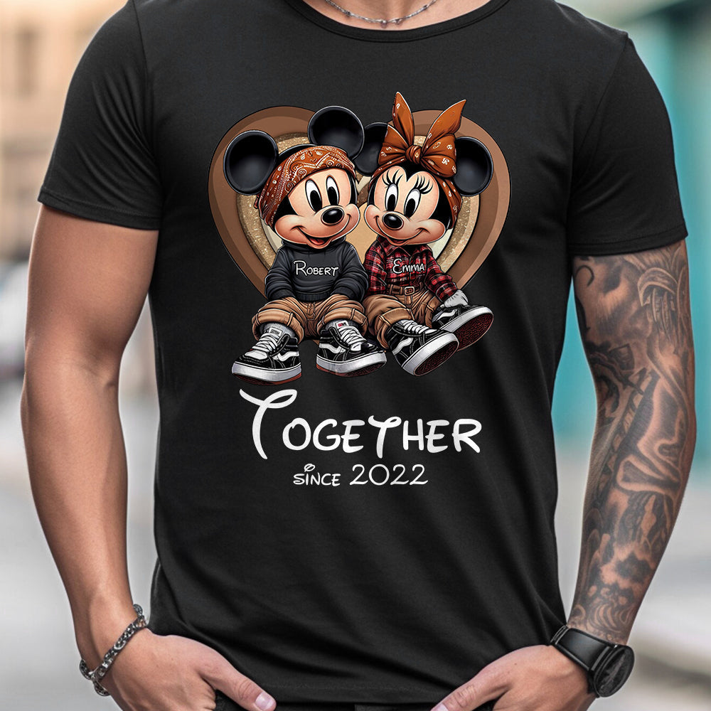 Personalized Chicano Couple T-shirt & Hoodie Gift Together Since 2022 T-shirt & Hoodie GradoCreations