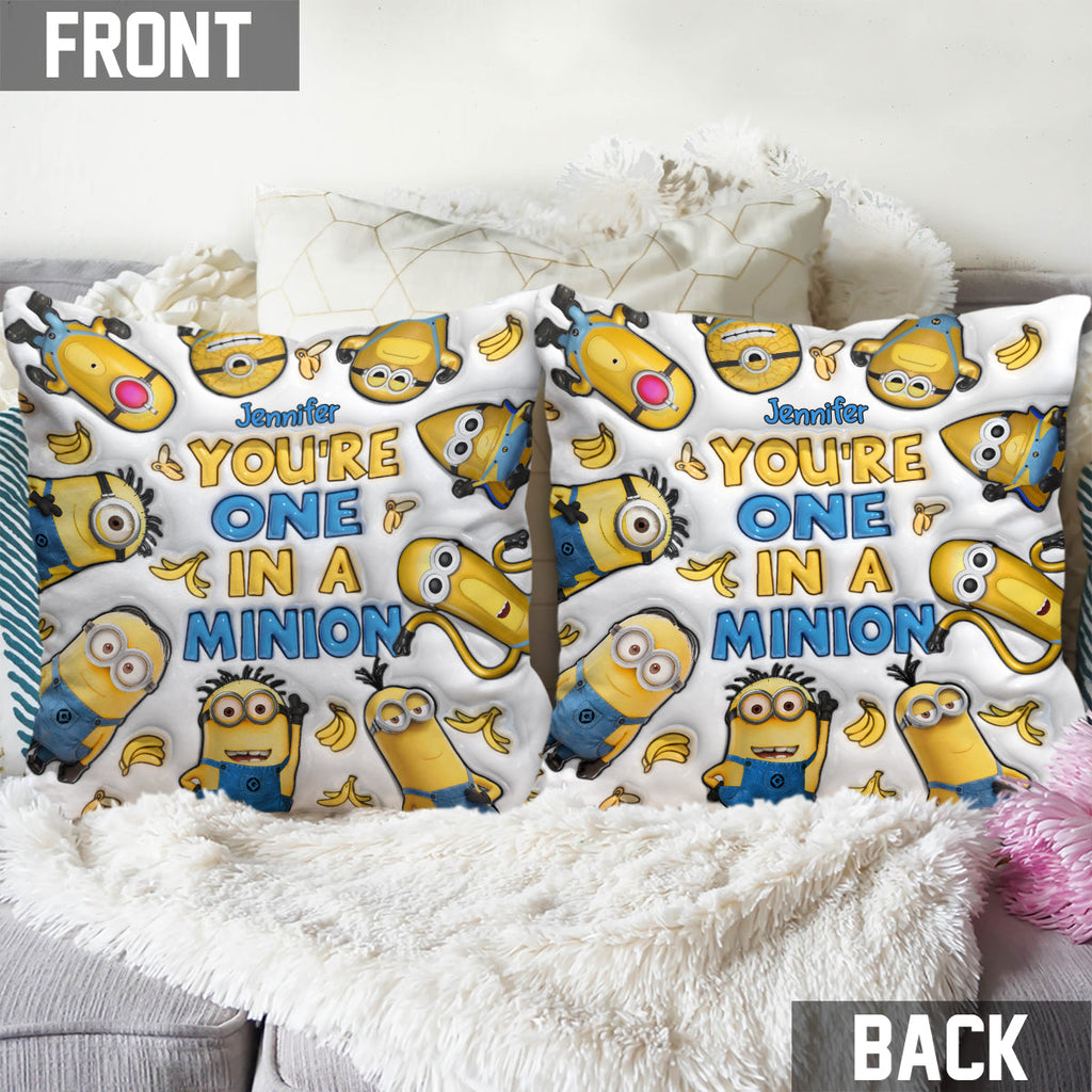 Personalized You're One In A Minion Throw Pillow Gift Throw Pillow GradoCreations