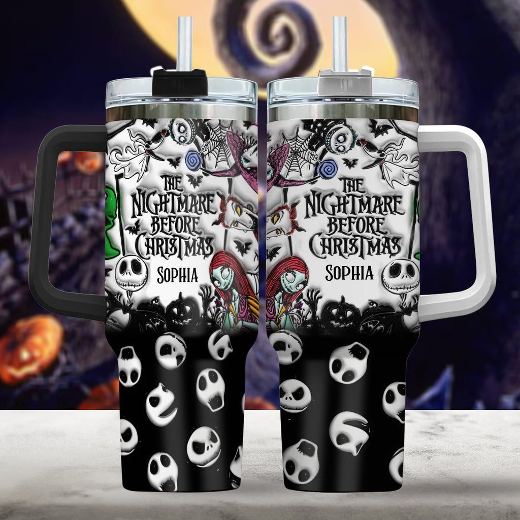 Personalized Nightmare Tumbler with Handle for Kids & Adults Tumbler With Handle GradoCreations