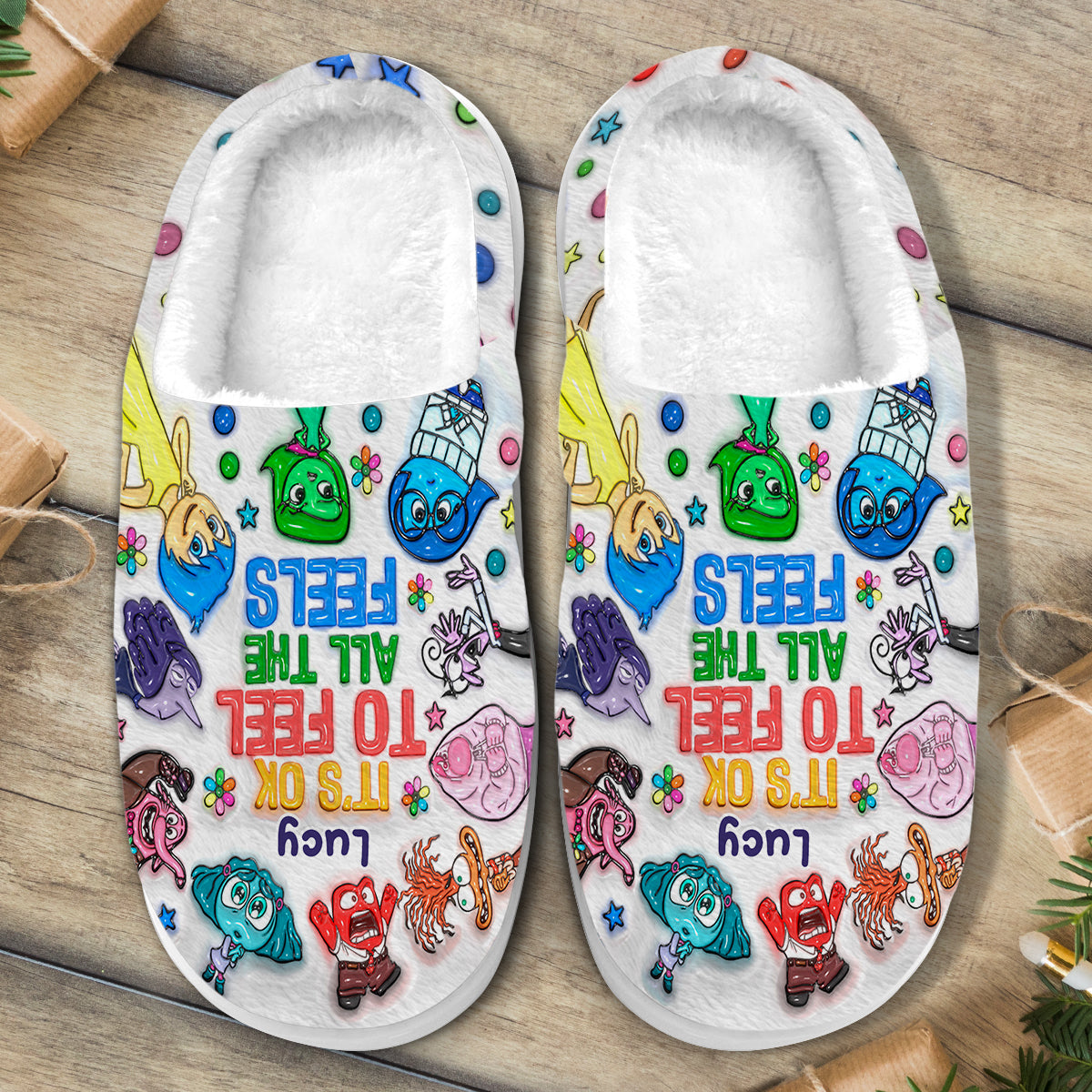Personalized Cozy Slippers Custom Name Gift for Birthday Slippers GradoCreations