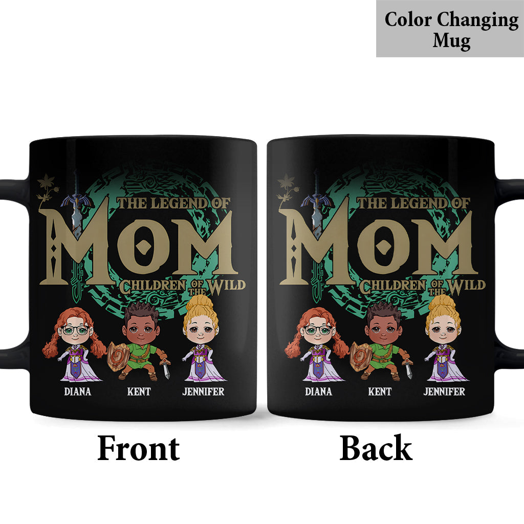 Personalized Legend of Mom Mug Custom Family Names Gift Mug GradoCreations