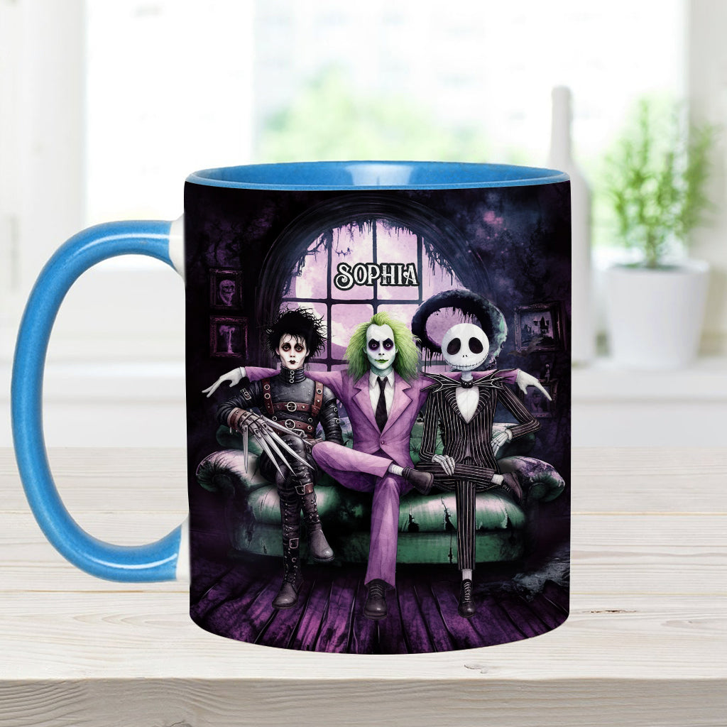 Personalized Accent Mug with Custom Name for Halloween Gift Accent Mug GradoCreations