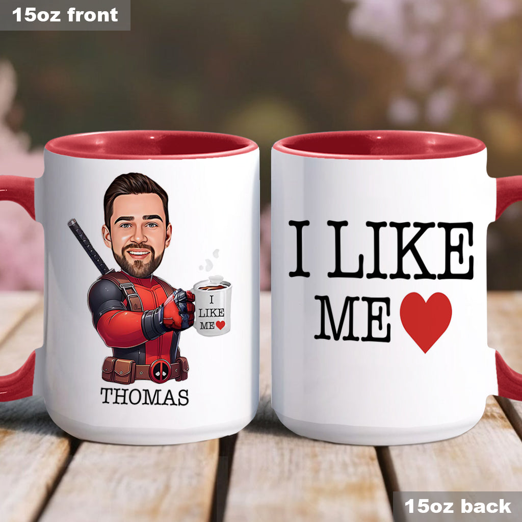 Personalized Accent Mug I Like Me Custom Photo Gift Accent Mug GradoCreations