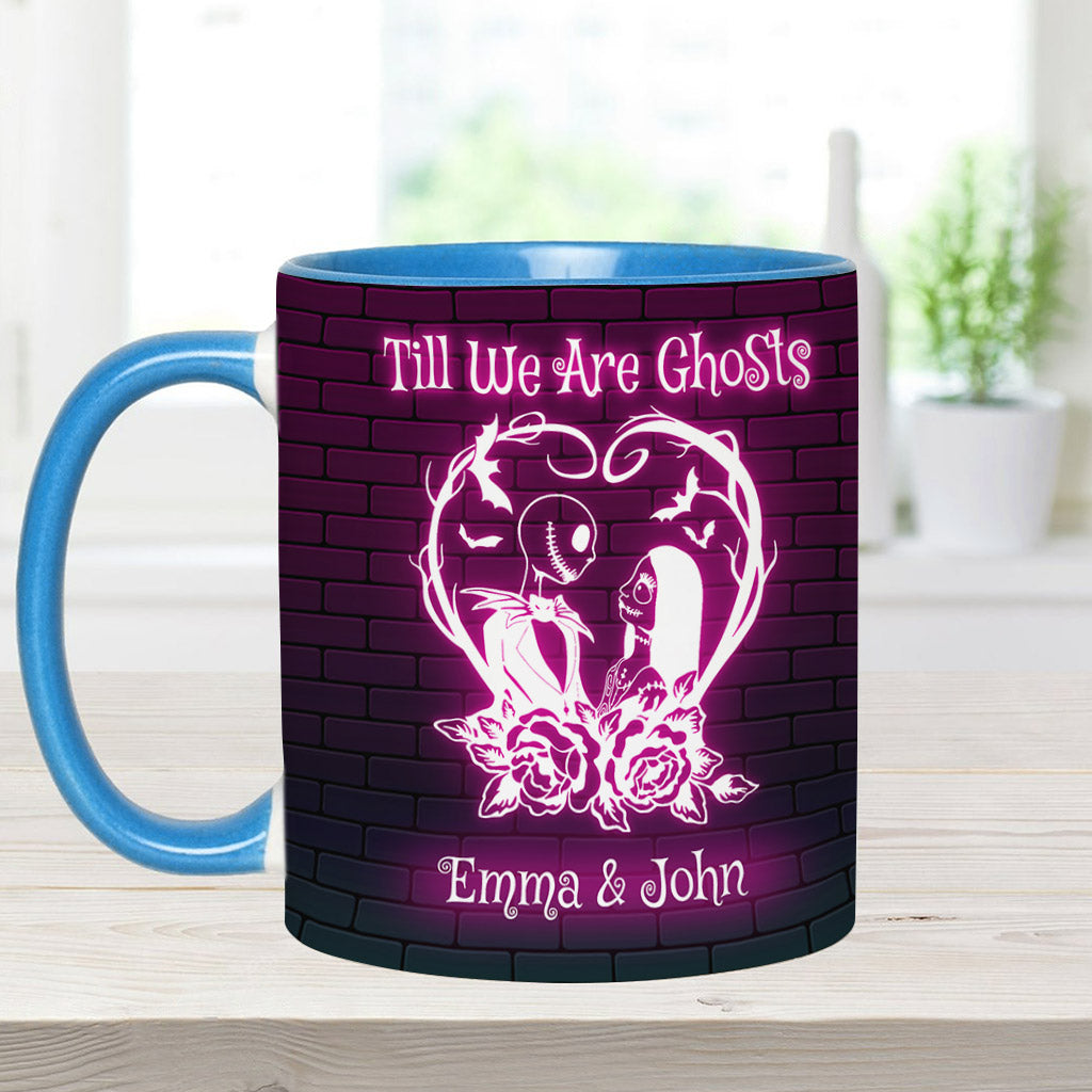 Personalized Nightmare Accent Mug for Couples - Till We Are Ghosts Accent Mug GradoCreations