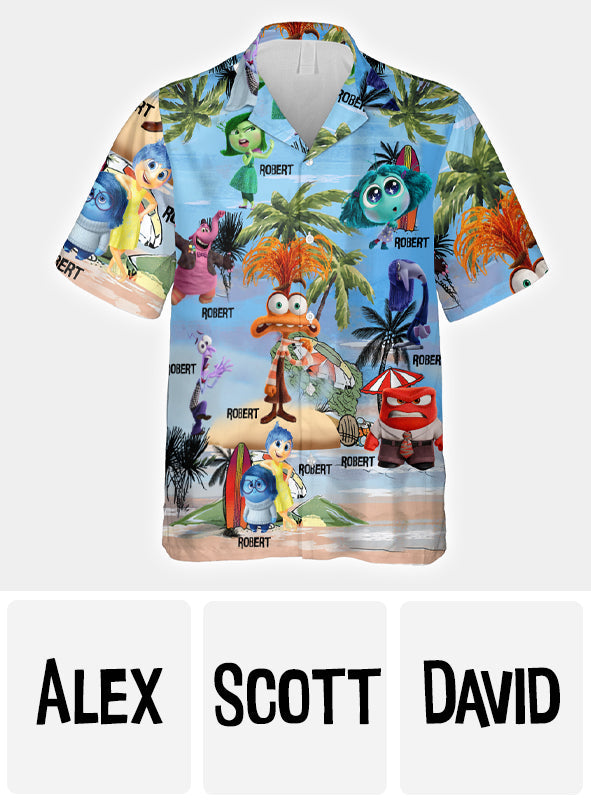 Personalized Inside Out Hawaiian Shirt Custom Name Gift Hawaiian Shirt GradoCreations