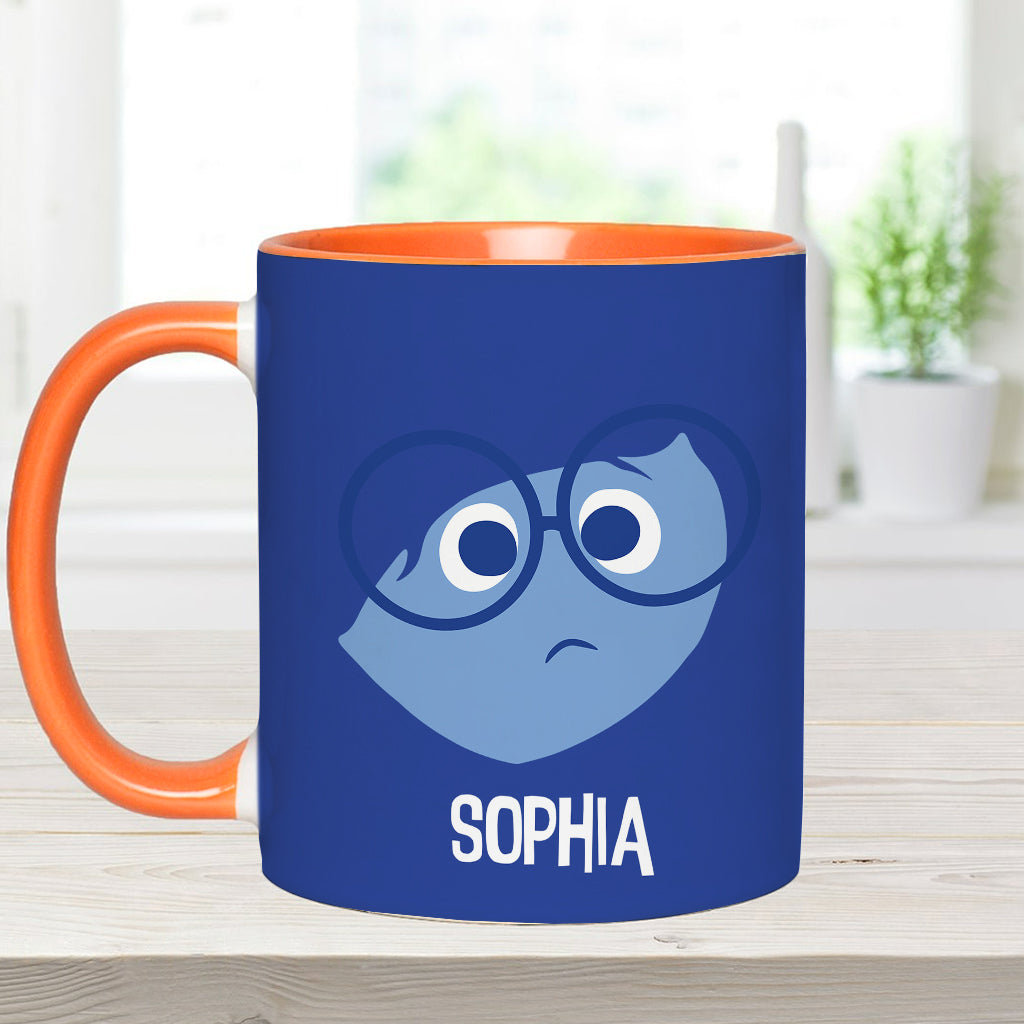 Personalized Two-Tone Accent Mug Custom Name Gift Accent Mug GradoCreations
