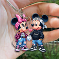 Personalized Mouse Couple Keychain Custom Name Gift for Valentine’s Day Keychain GradoCreations