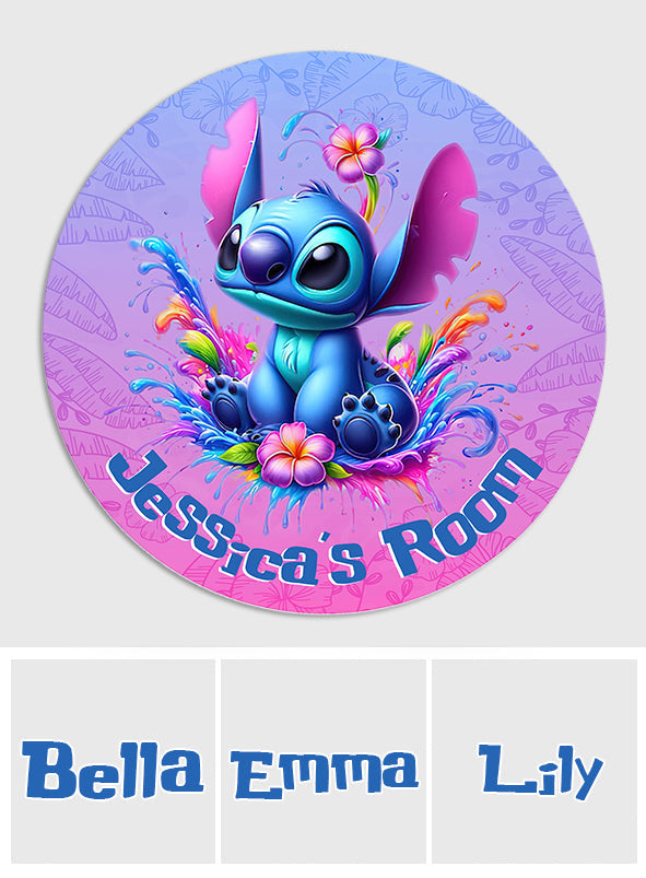 Personalized Round Wood Sign with Name Custom Gift for Kids Round Wood Sign GradoCreations