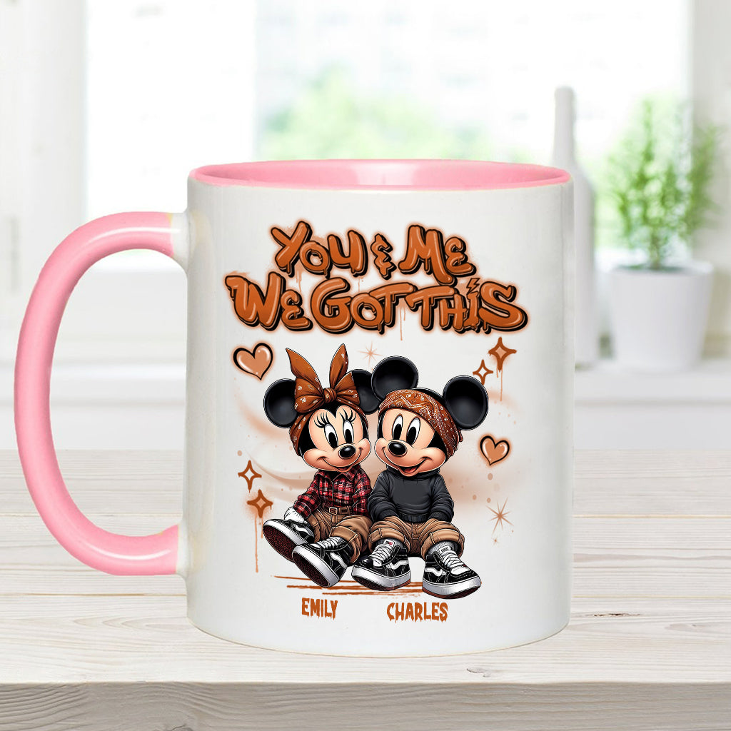 Personalized We Got This Accent Mug Custom Name Gift for Couples Accent Mug GradoCreations