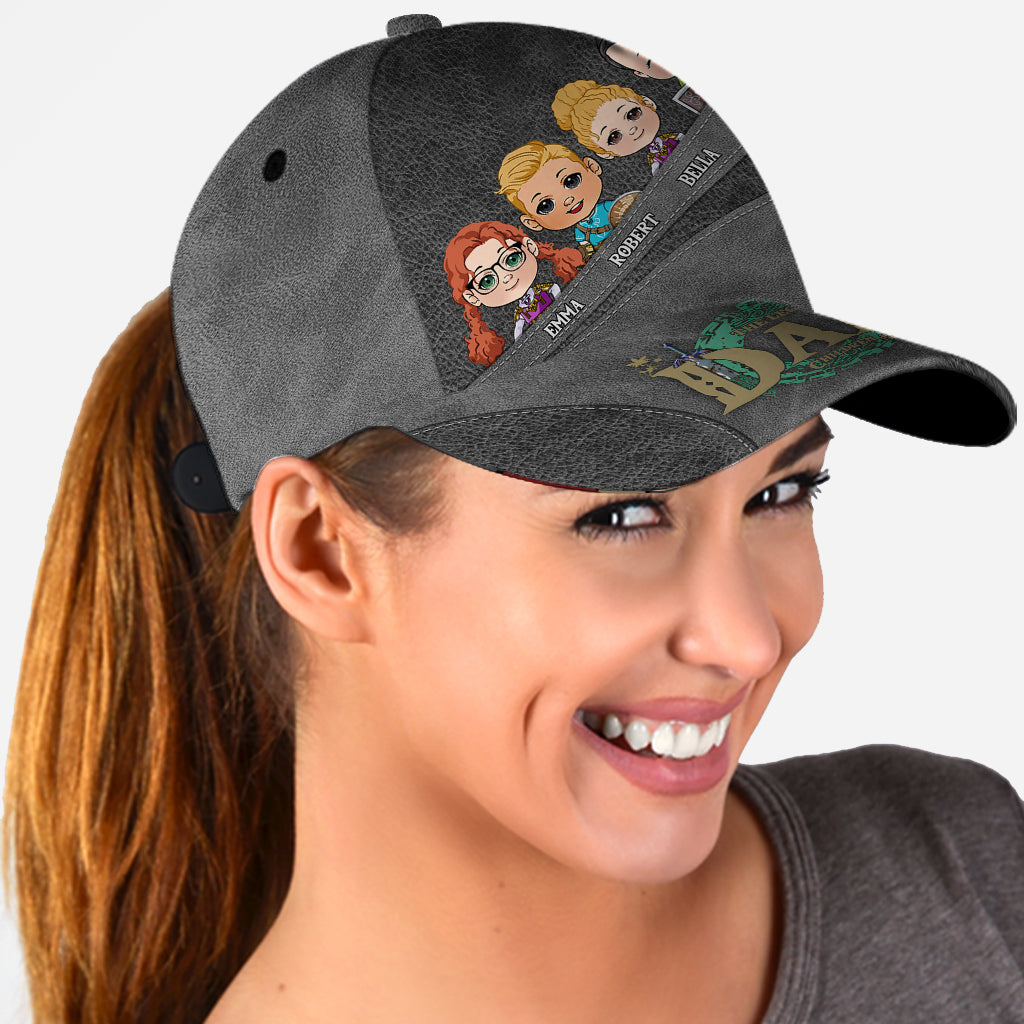 Personalized Classic Cap for Dad & Mom with Family Design Classic Cap GradoCreations