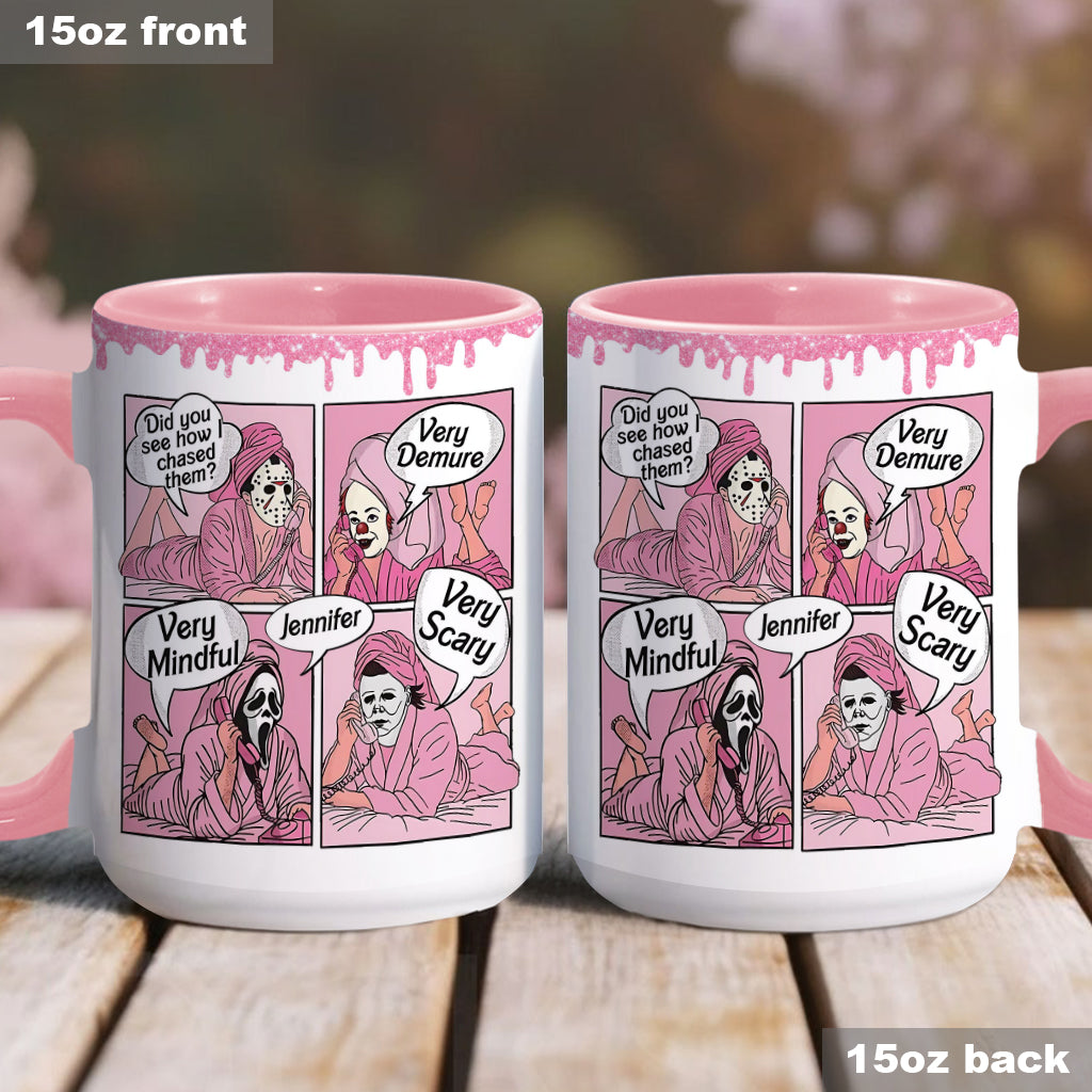 Personalized Spooky Accent Mug Custom Name Unique Gift Accent Mug GradoCreations