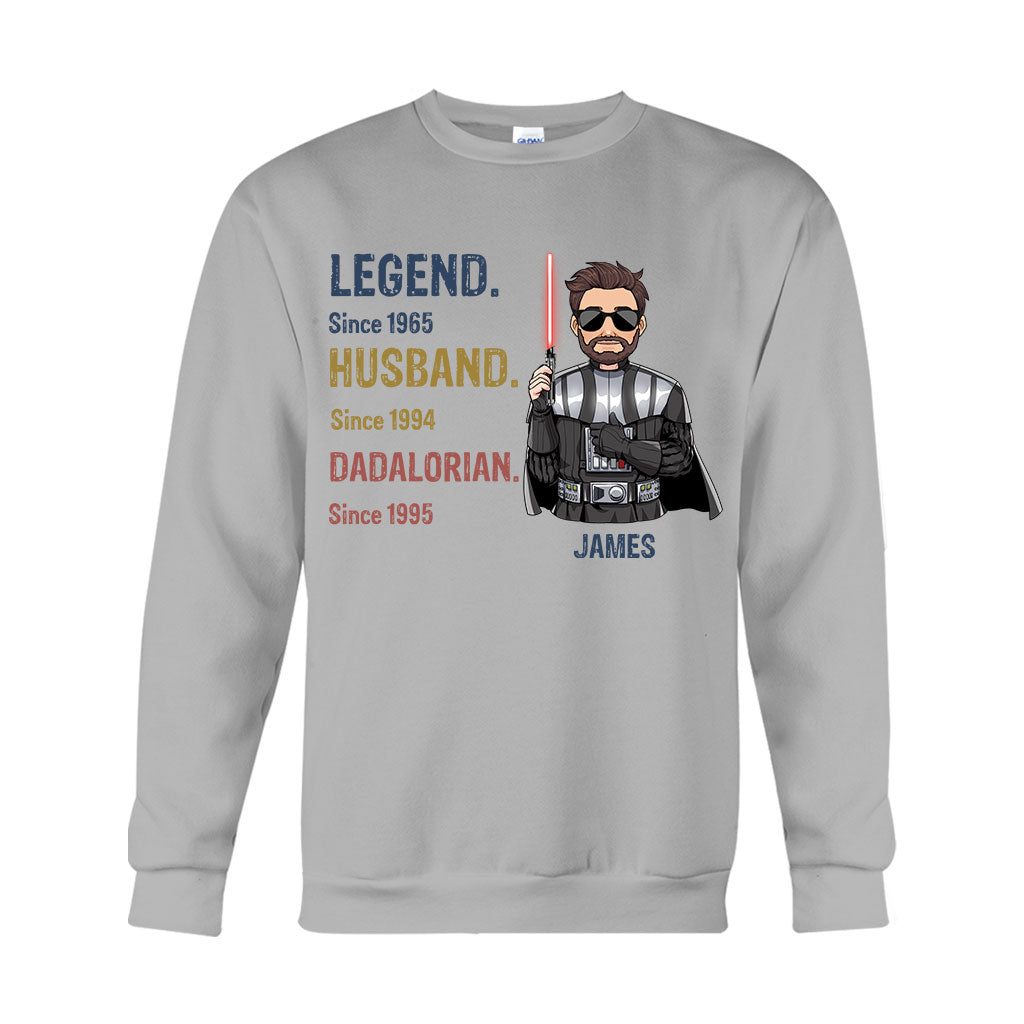Personalized Star Wars T-shirt Hoodie Gift for Dad Legend Husband T-shirt & Hoodie GradoCreations