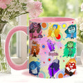 Personalized Accent Mug with Emotions Design Gift for Friends Accent Mug GradoCreations