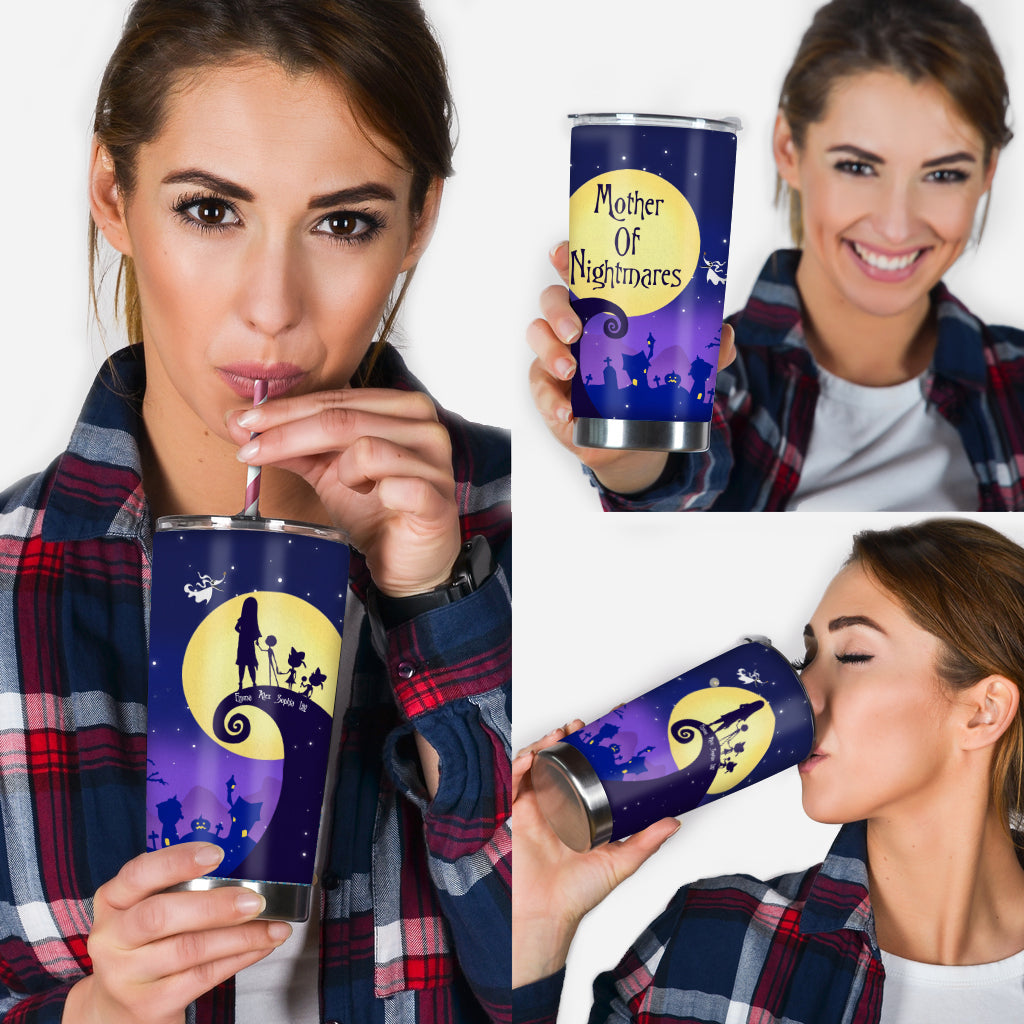 Personalized Mother Of Nightmares Tumbler Custom Name Gift for Mom Tumbler GradoCreations