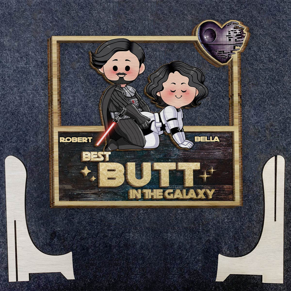 Personalized Star Wars 2 Layered Wood Sign Gift for Couples 2 Layered Wood Sign GradoCreations
