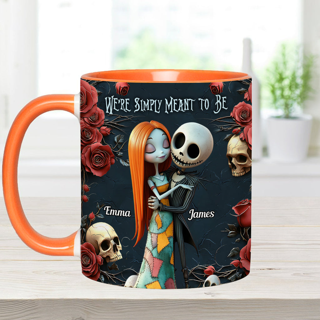 Personalized Nightmare Accent Mug Custom Name Gift for Couple Accent Mug GradoCreations
