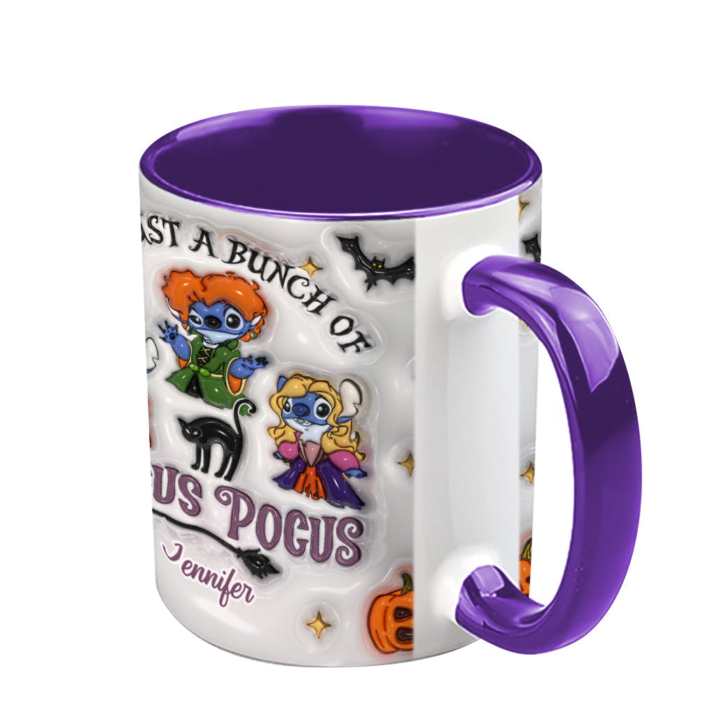 Personalized Halloween Ohana Ceramic Mug Custom Name Gift Accent Mug GradoCreations