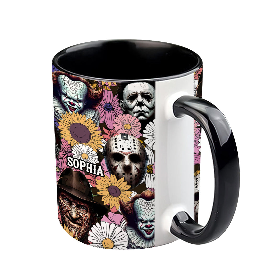 Personalized Horror Accent Mug with Custom Name for Fans Accent Mug GradoCreations