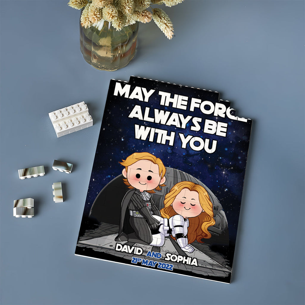 Personalized One-Sided Building Blocks Custom Name Gift for Star Wars Fans One-sided Rectangle Building Brick Blocks GradoCreations