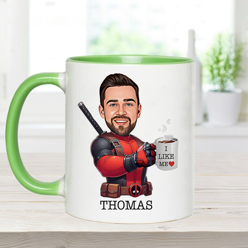 Personalized Accent Mug I Like Me Custom Photo Gift Accent Mug GradoCreations