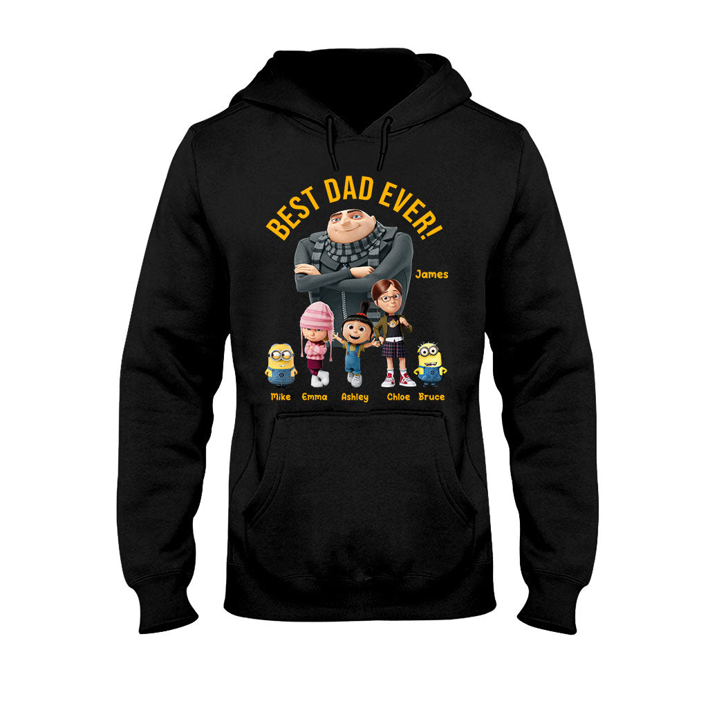 Personalized Best Dad Ever T-shirt & Hoodie Gift for Father's Day T-shirt & Hoodie GradoCreations