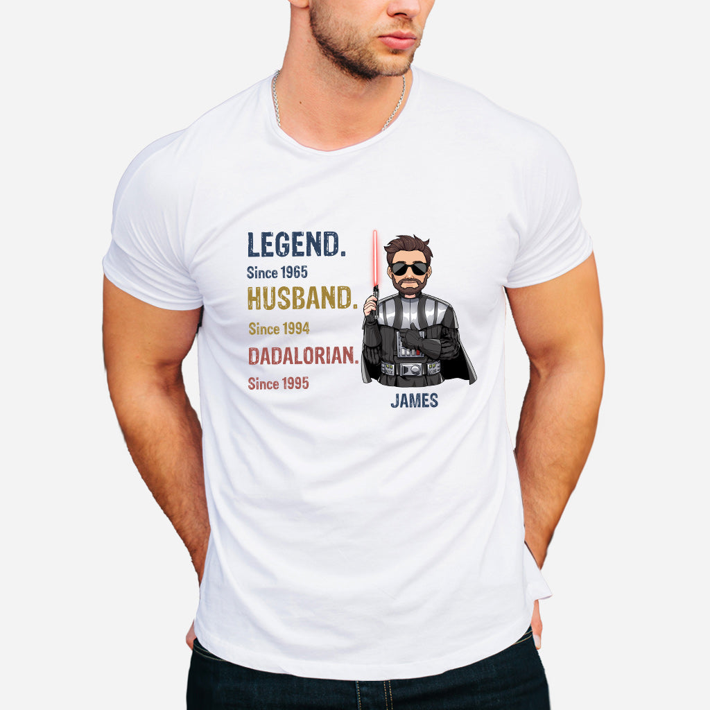 Personalized Star Wars T-shirt Hoodie Gift for Dad Legend Husband T-shirt & Hoodie GradoCreations