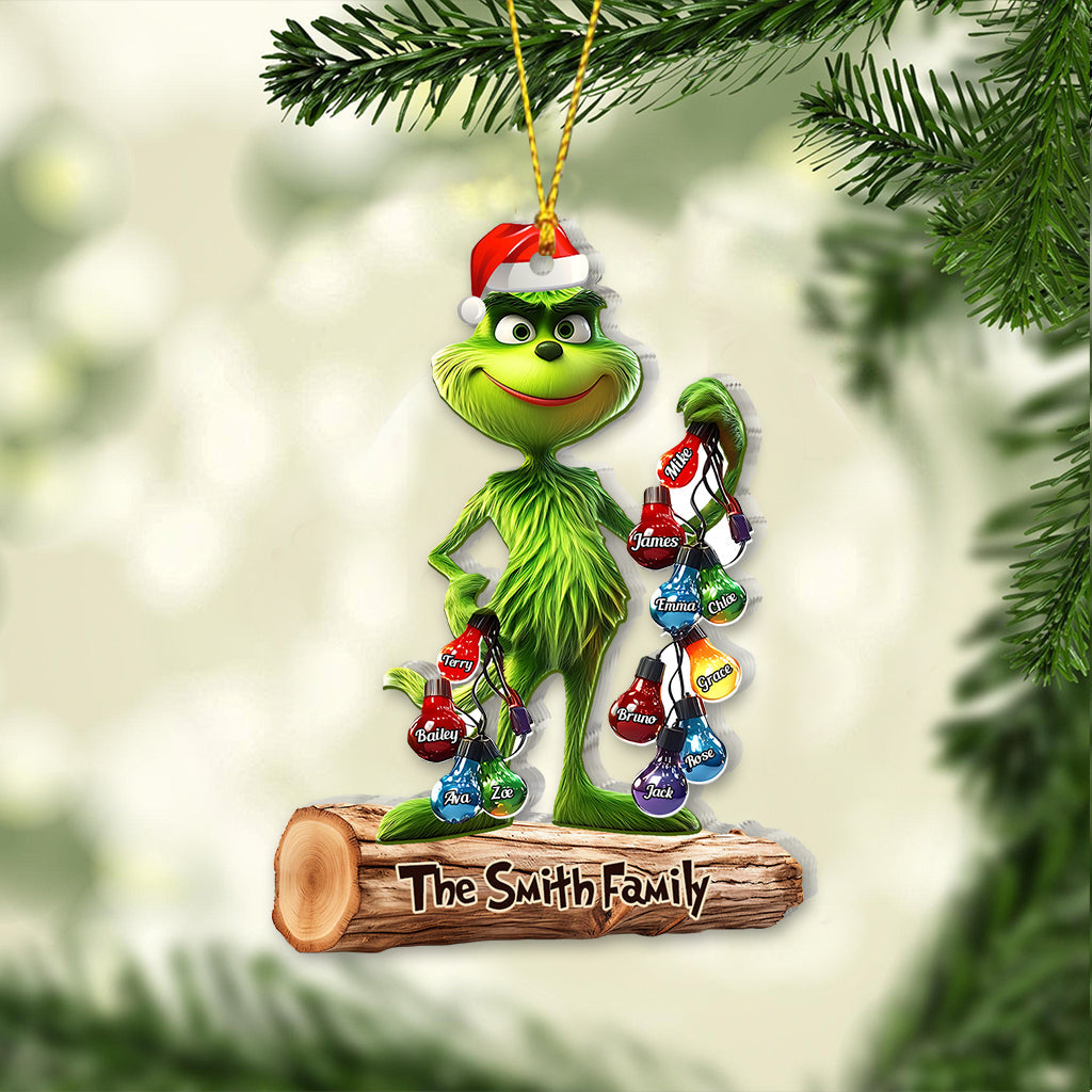 Personalized Christmas Family Ornament Custom Name Gift Ornament GradoCreations