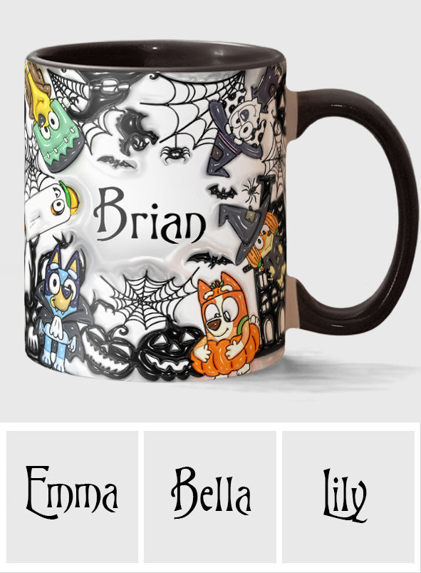 Personalized Halloween Accent Mug with Custom Name Gift Accent Mug GradoCreations