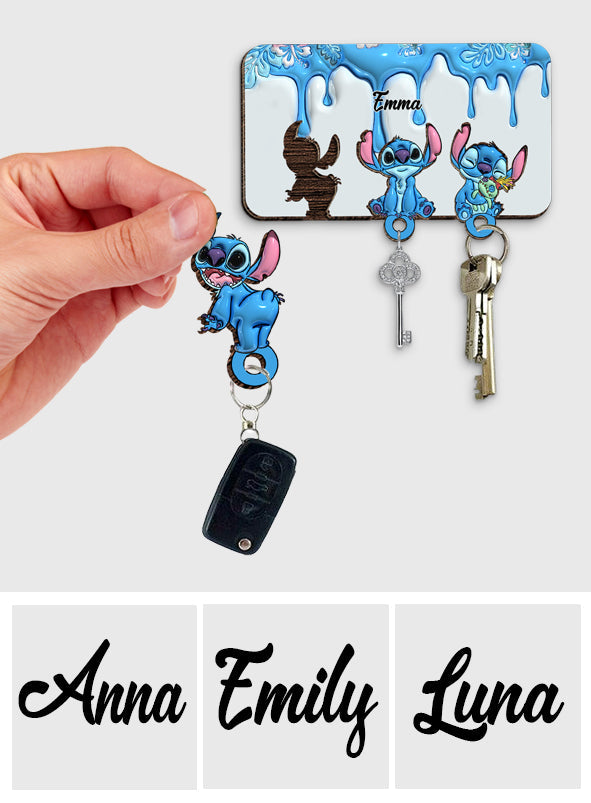 Personalized Ohana Key Holder Custom Name Gift for Home Key Holder GradoCreations