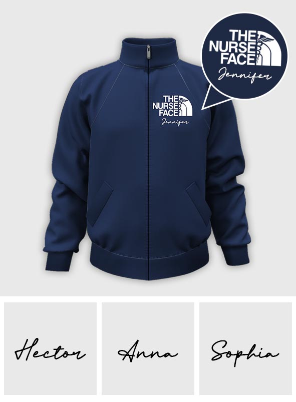 Personalized Nurse Zip Jacket Custom Name Gift for Nurses Zip Jacket GradoCreations