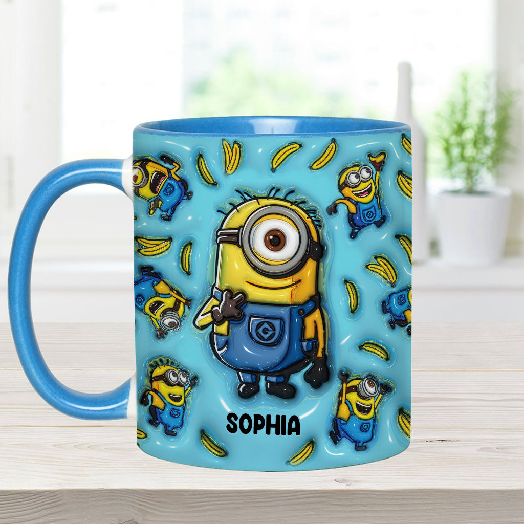 Personalized Ceramic Accent Mug Funny Quote Custom Name Gift Accent Mug GradoCreations