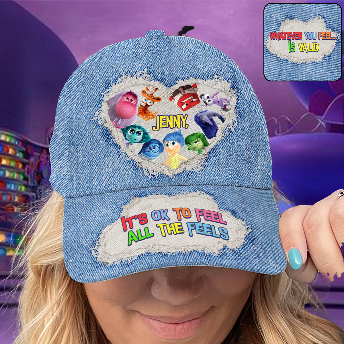 Personalized Denim Classic Cap Custom Name Gift for Kids Classic Cap GradoCreations
