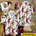Personalized Cartoon Hawaiian Shirt Custom Name Gift for Him Hawaiian Shirt GradoCreations