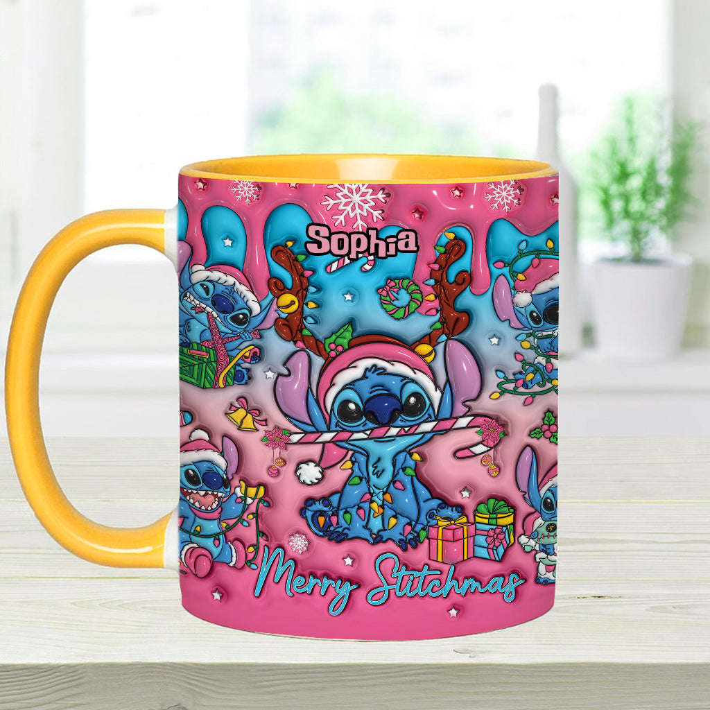 Personalized Ohana Accent Mug Christmas Gift for Mom Accent Mug GradoCreations