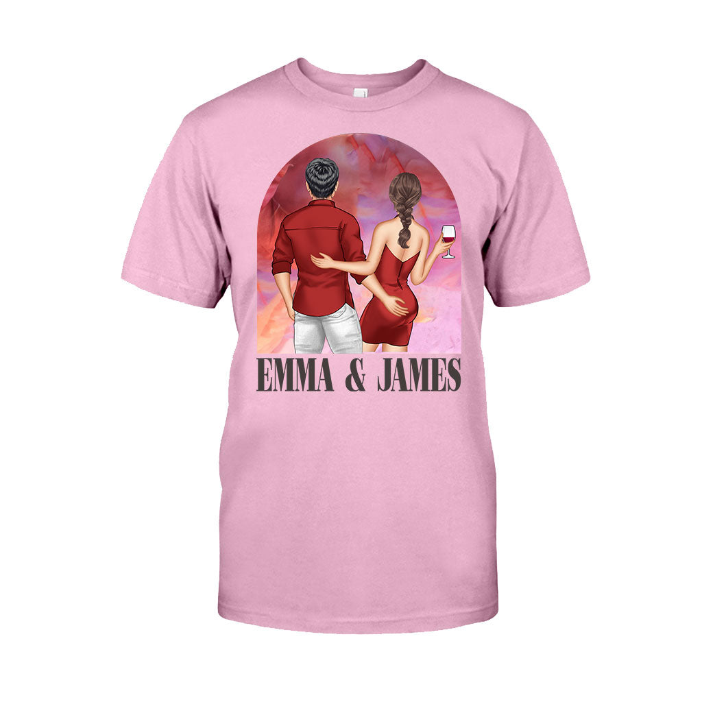 Personalized Couple T-Shirt & Hoodie Unique Gift for Anniversary or Valentine's Day T-shirt & Hoodie GradoCreations