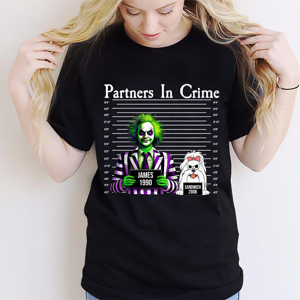 Personalized Partners In Crime T-shirt & Hoodie for Mom/Dad T-shirt & Hoodie GradoCreations