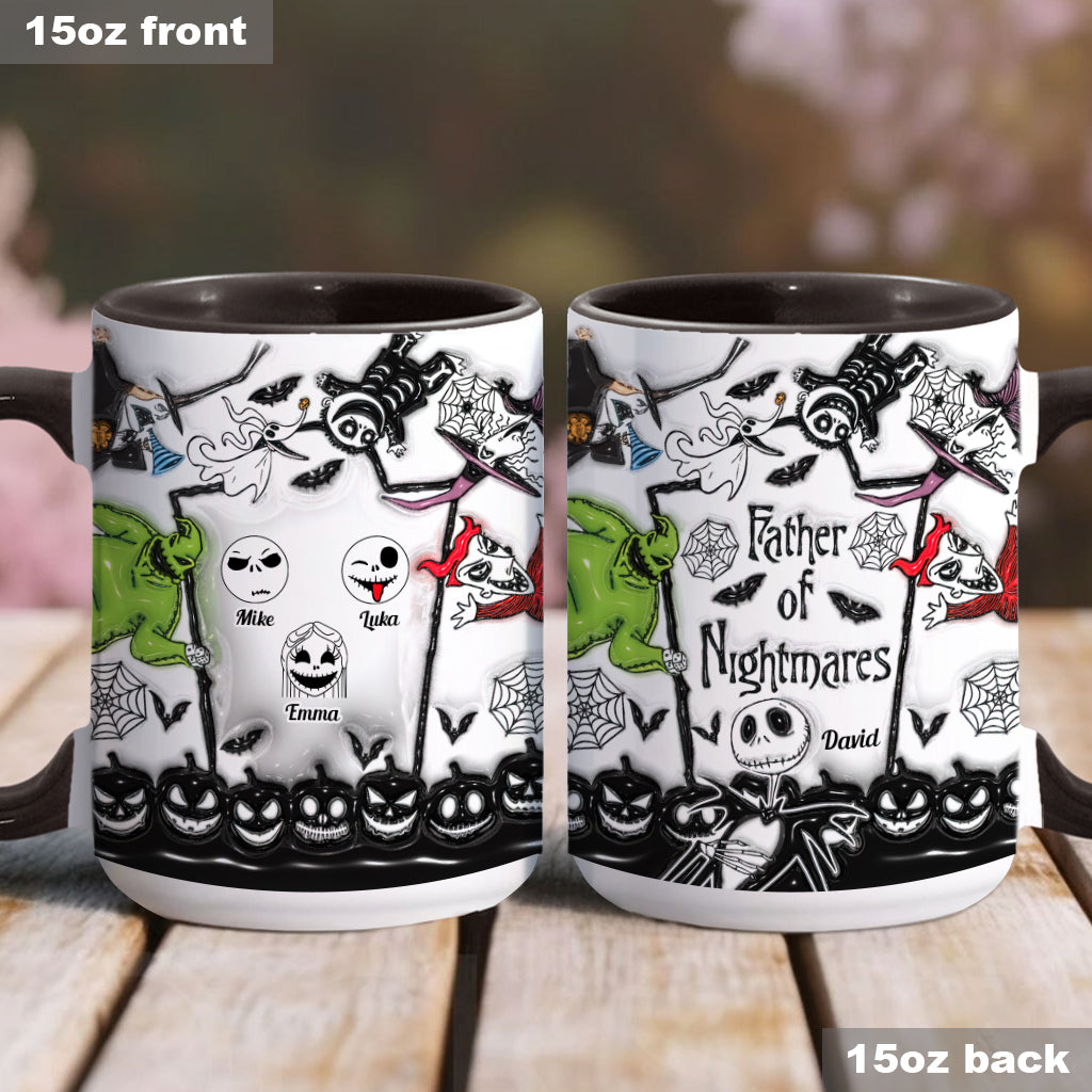 Personalized Nightmare Accent Mug Custom Name Gift for Mom or Dad Accent Mug GradoCreations