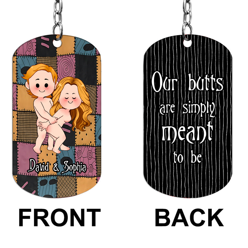 Personalized Stainless Steel Keychain Unique Couple Gift Custom Name for Anniversary Stainless Steel Keychain GradoCreations