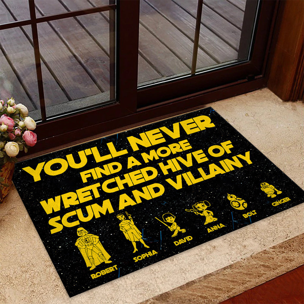 Personalized Wretched Hive Doormat Custom Name Gift Doormat GradoCreations