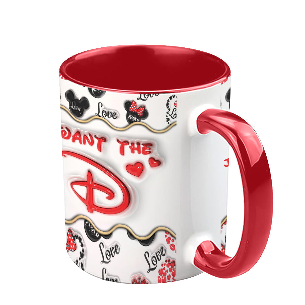 Personalized Accent Mug with Custom Name for Valentine's Day Gift Accent Mug GradoCreations