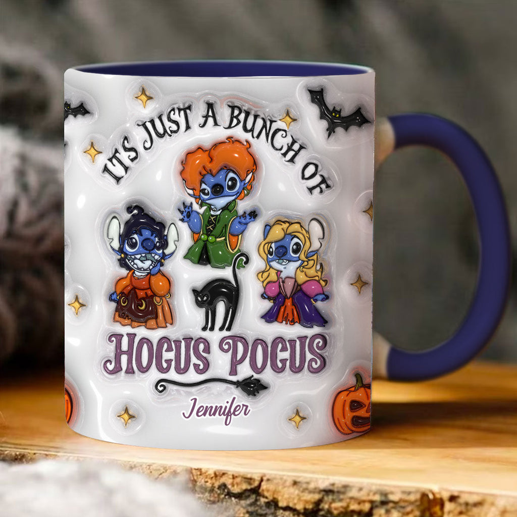 Personalized Halloween Ohana Ceramic Mug Custom Name Gift Accent Mug GradoCreations
