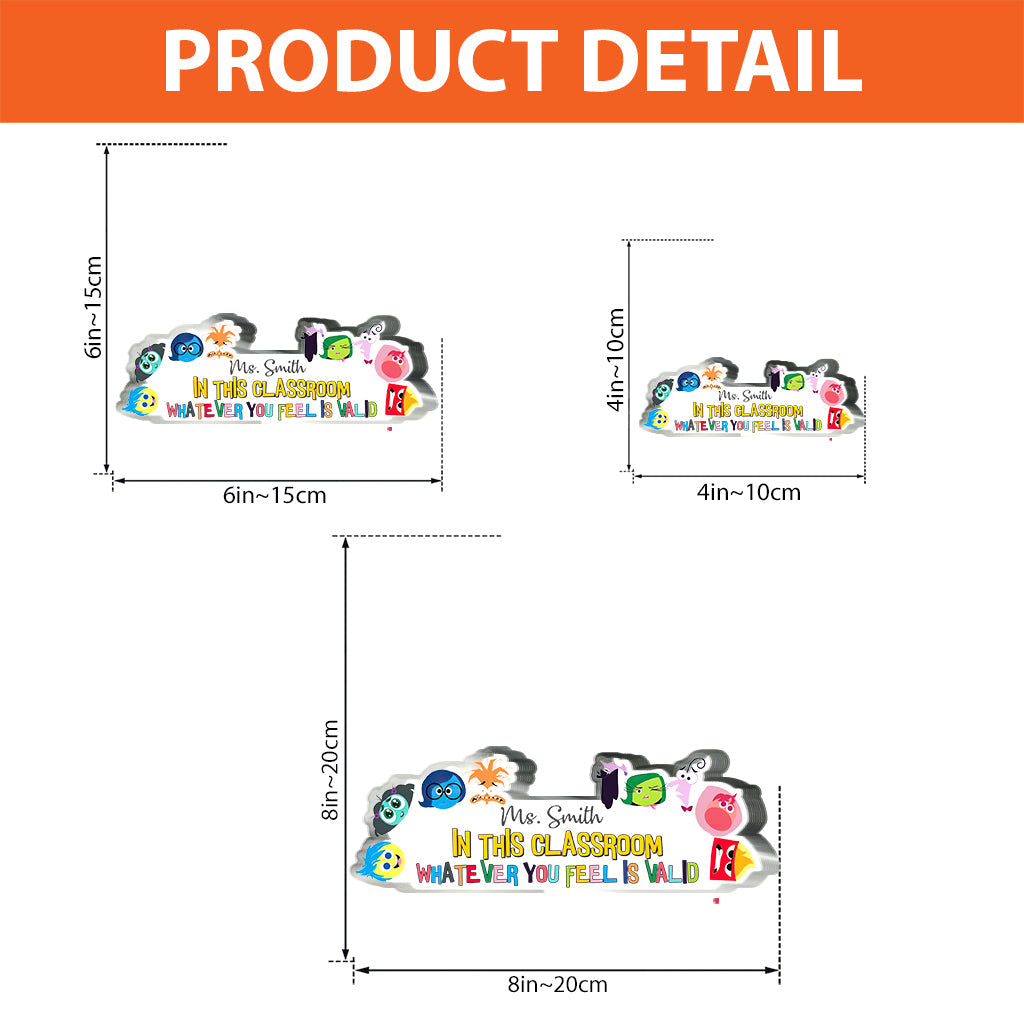 Personalized Custom Shaped Acrylic Plaque for Teacher Appreciation Custom Shaped Acrylic Plaque GradoCreations